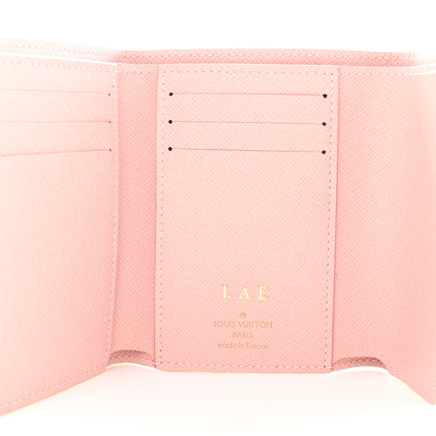 Damier Azur Victorine Wallet Rose Ballerine