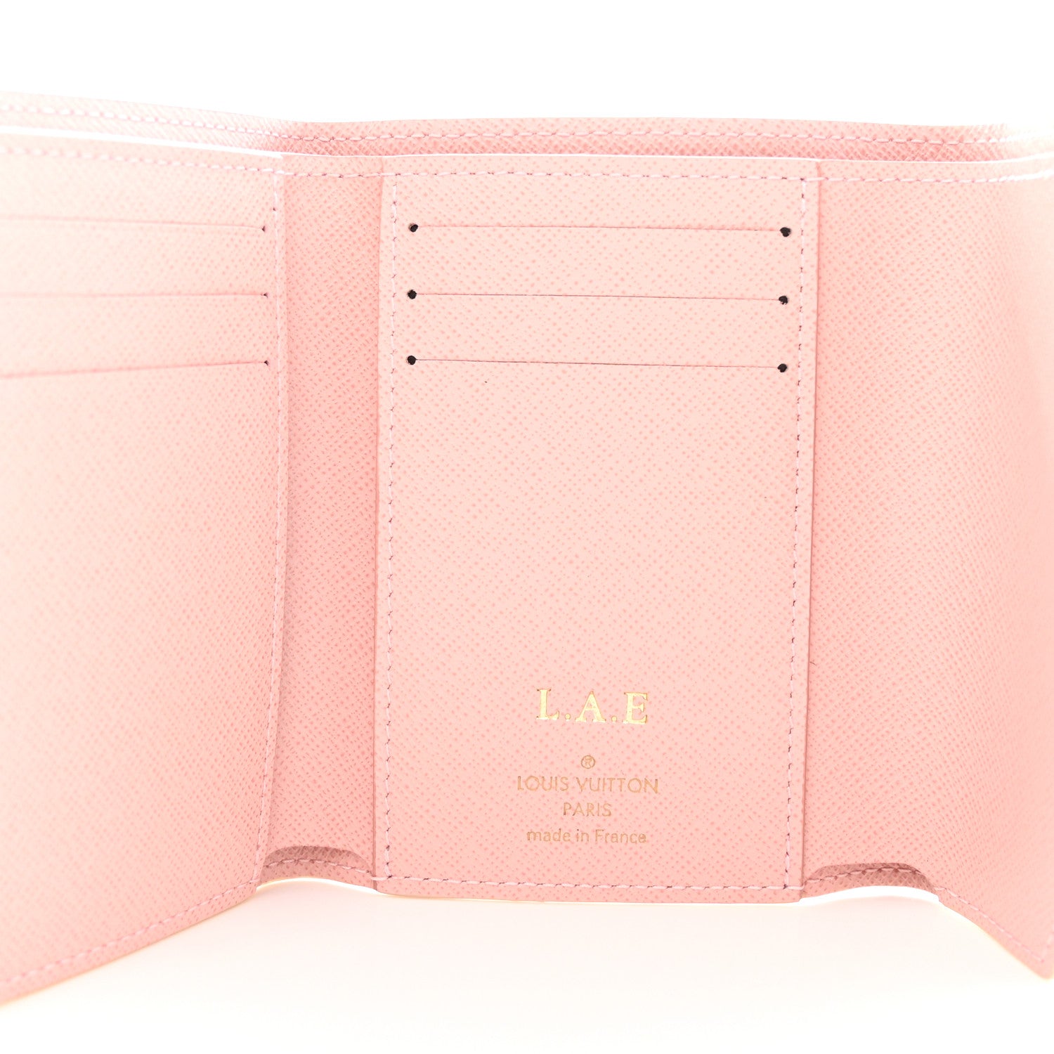 Louis Vuitton Damier Azur Victorine Wallet Rose Ballerine 5 of 8