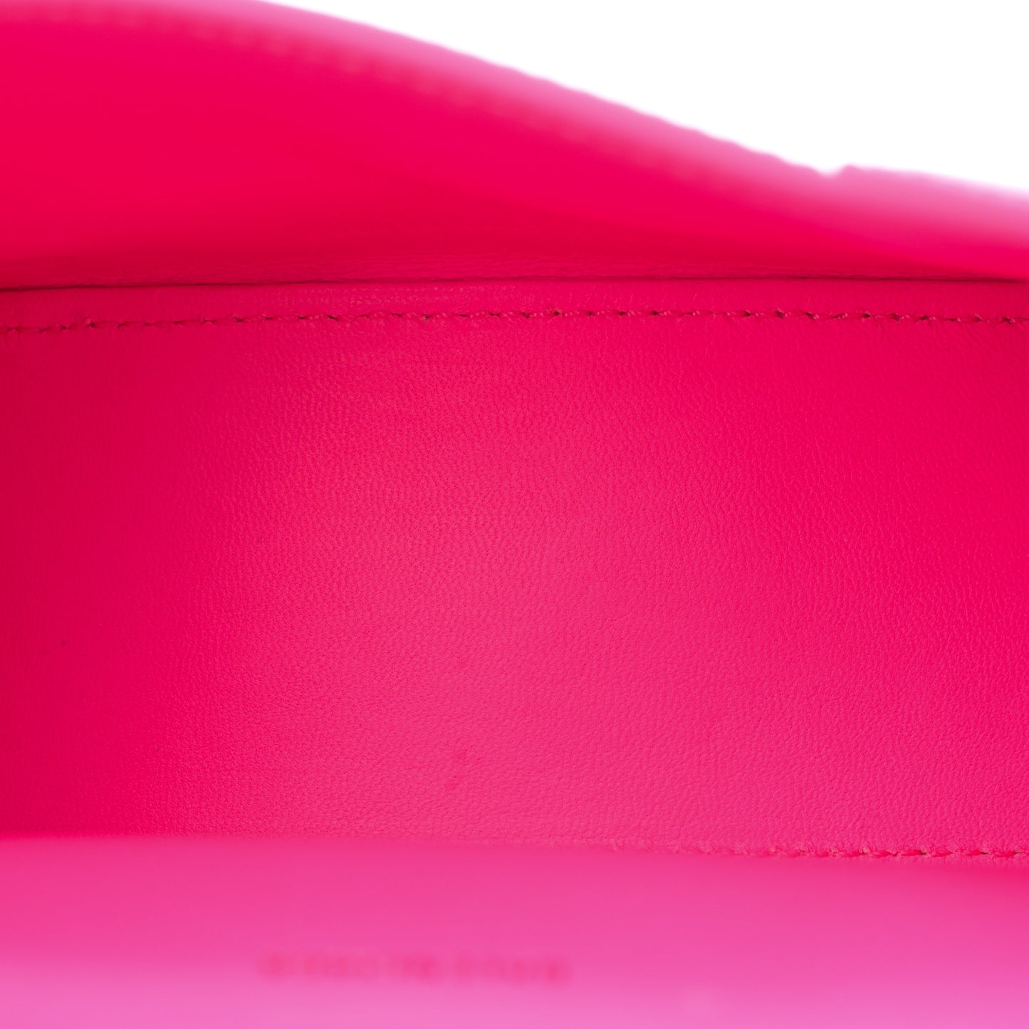 Shiny Box Calfskin Hourglass Top Handle Bag XS Hot Pink