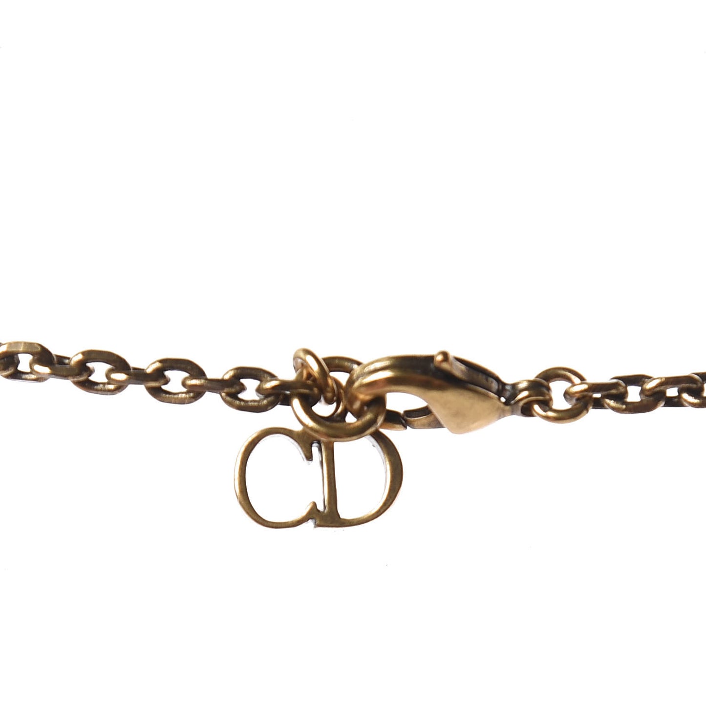 Pearl Mise En Dior Necklace Gold