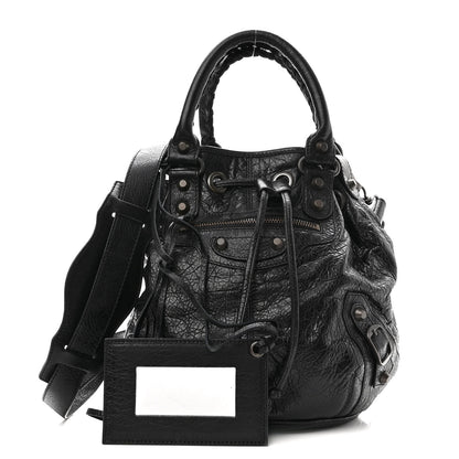 Balenciaga Agneau Classic Hardware Mini Pompon Black 1 of 9