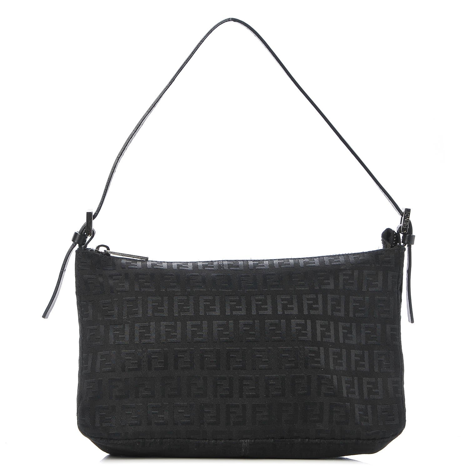 Fendi Zucchino Small Shoulder Bag Black 1 of 7