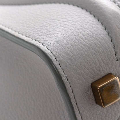 Celine Drummed Calfskin Micro Luggage Light Grey 11 of 11