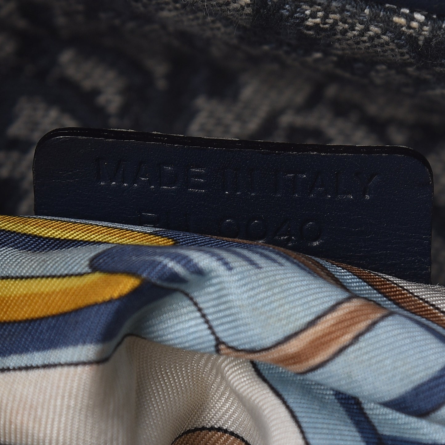 Monogram Saddle Bag Blue