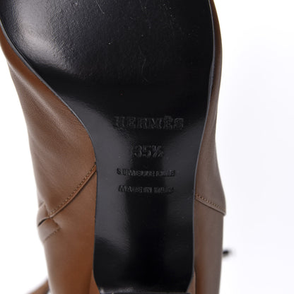 Hermes Calfskin Joueuse Ankle Boots 35.5 Camel 8 of 9