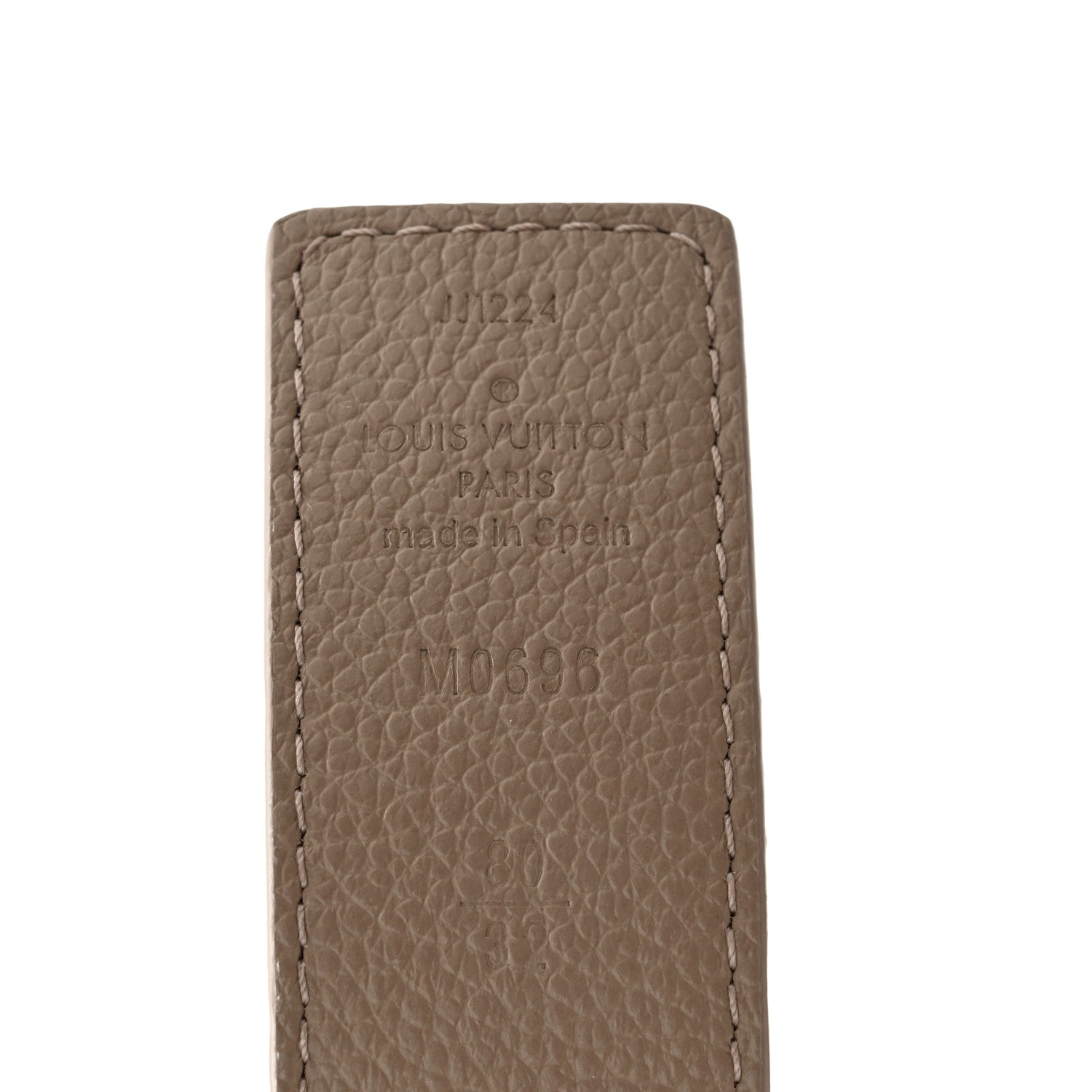 Louis Vuitton Calfskin Monogram 30mm LV Initiales Reversible Belt 80 32 Beige 7 of 9