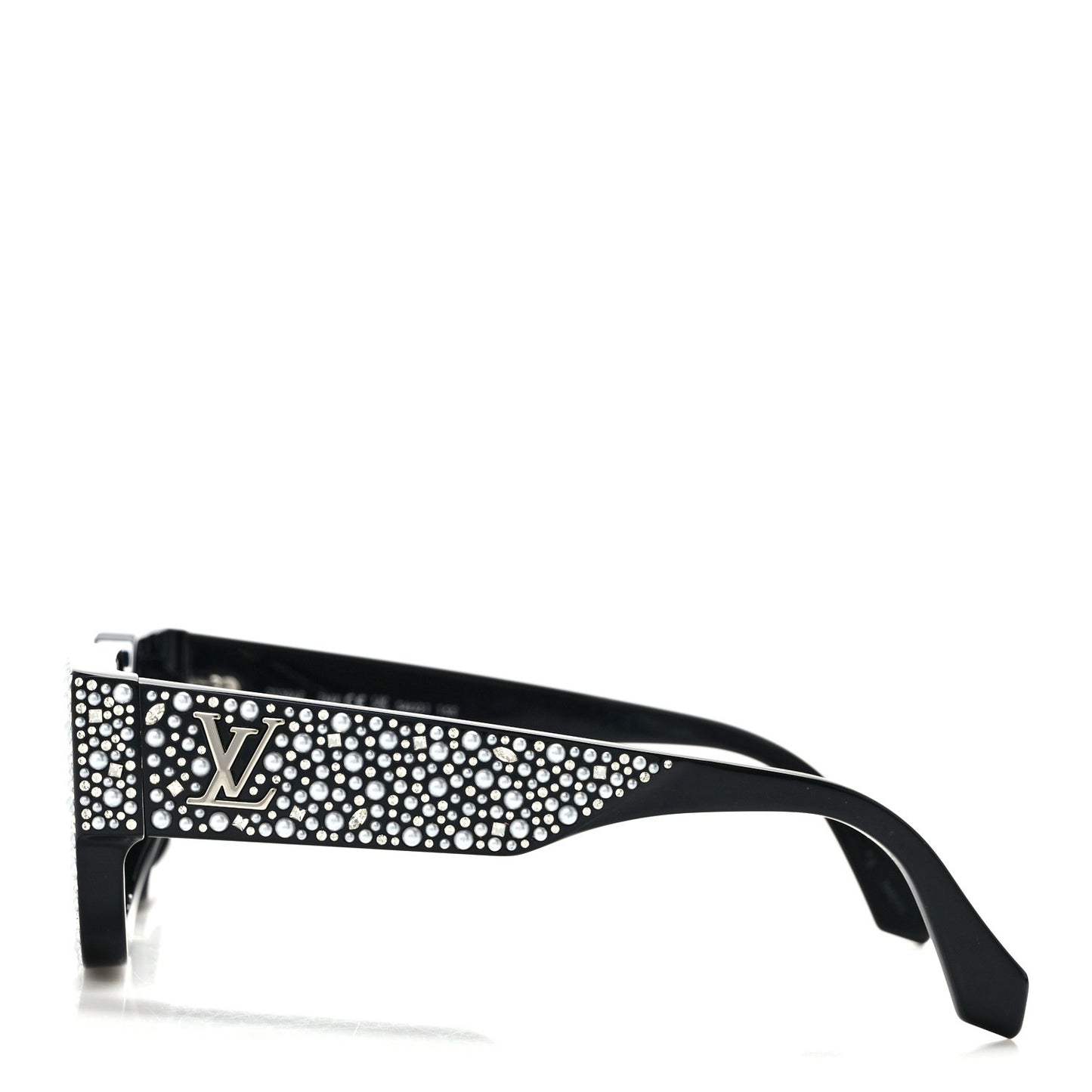 Acetate LV Clash Pearls & Strass Sunglasses Z2396E Black