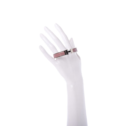 Hermes Enamel Narrow Clic Clac H Bracelet GM Dusty Rose 2 of 5