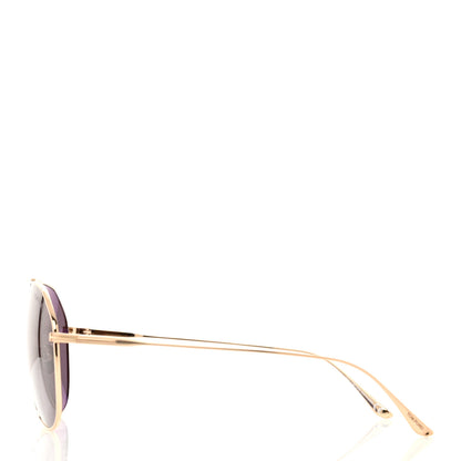 Tom Ford Titanium Cyrus Aviator Sunglasses TF747 Purple 3 of 8