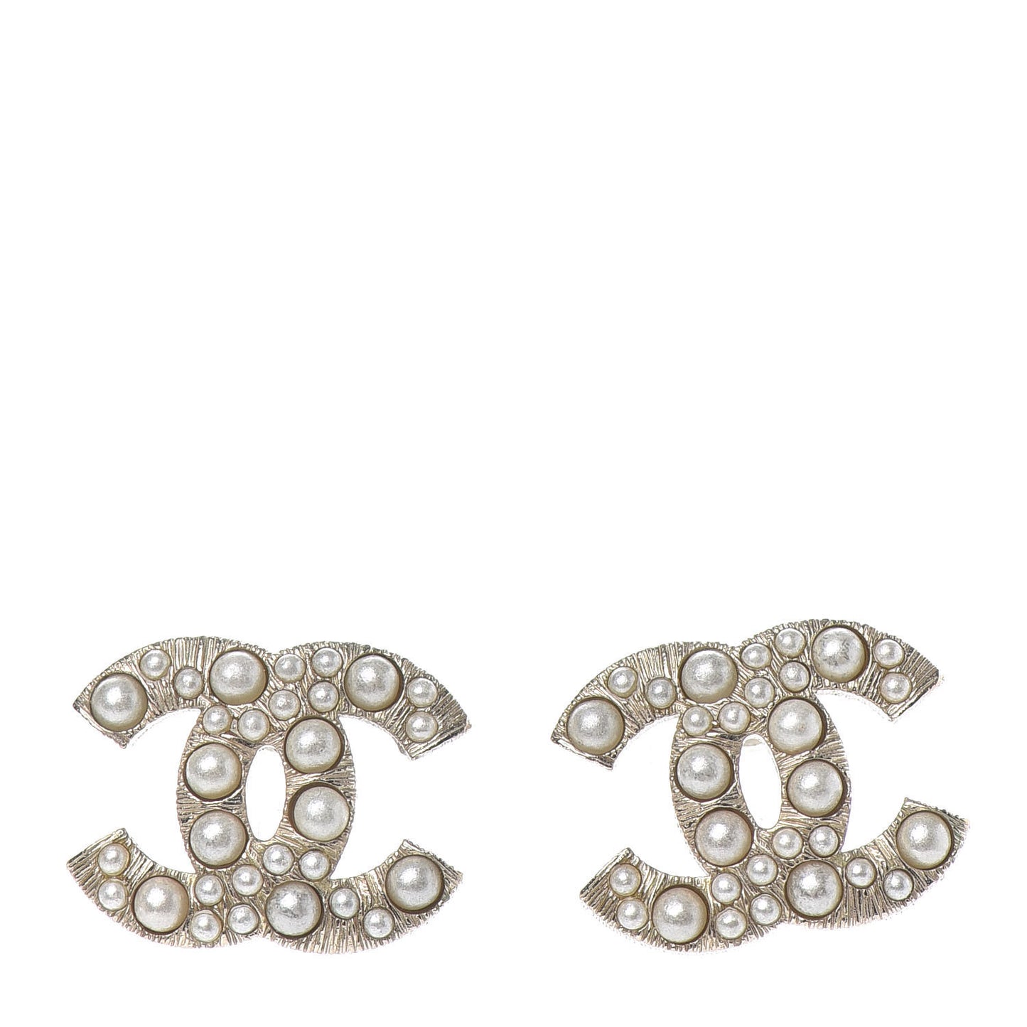 Pearl CC Earrings Gold