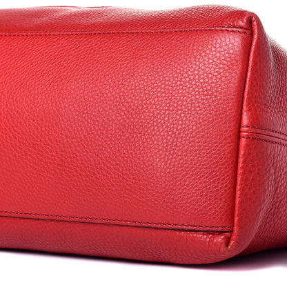 Gucci Pebbled Calfskin Medium Soho Chain Shoulder Bag Tabasco Red 9 of 9