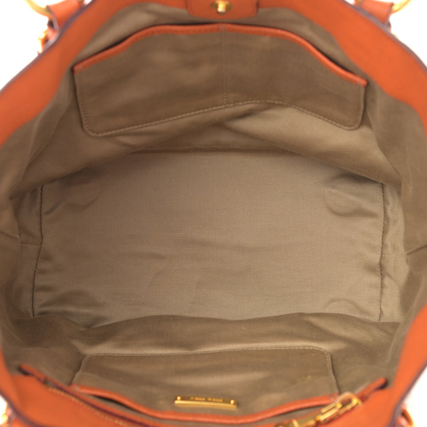 Goatskin Madras Zip Tote Papaya