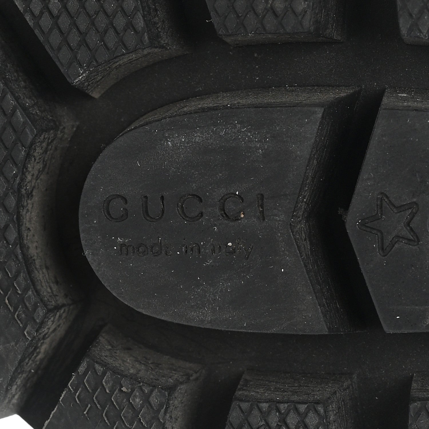 Gucci Nappa Frances GG Matelasse Platform Combat Boots 37 Black 7 of 9