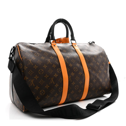 Louis Vuitton Monogram Macassar Keepall Bandouliere 45 Radiant Sun 2 of 8
