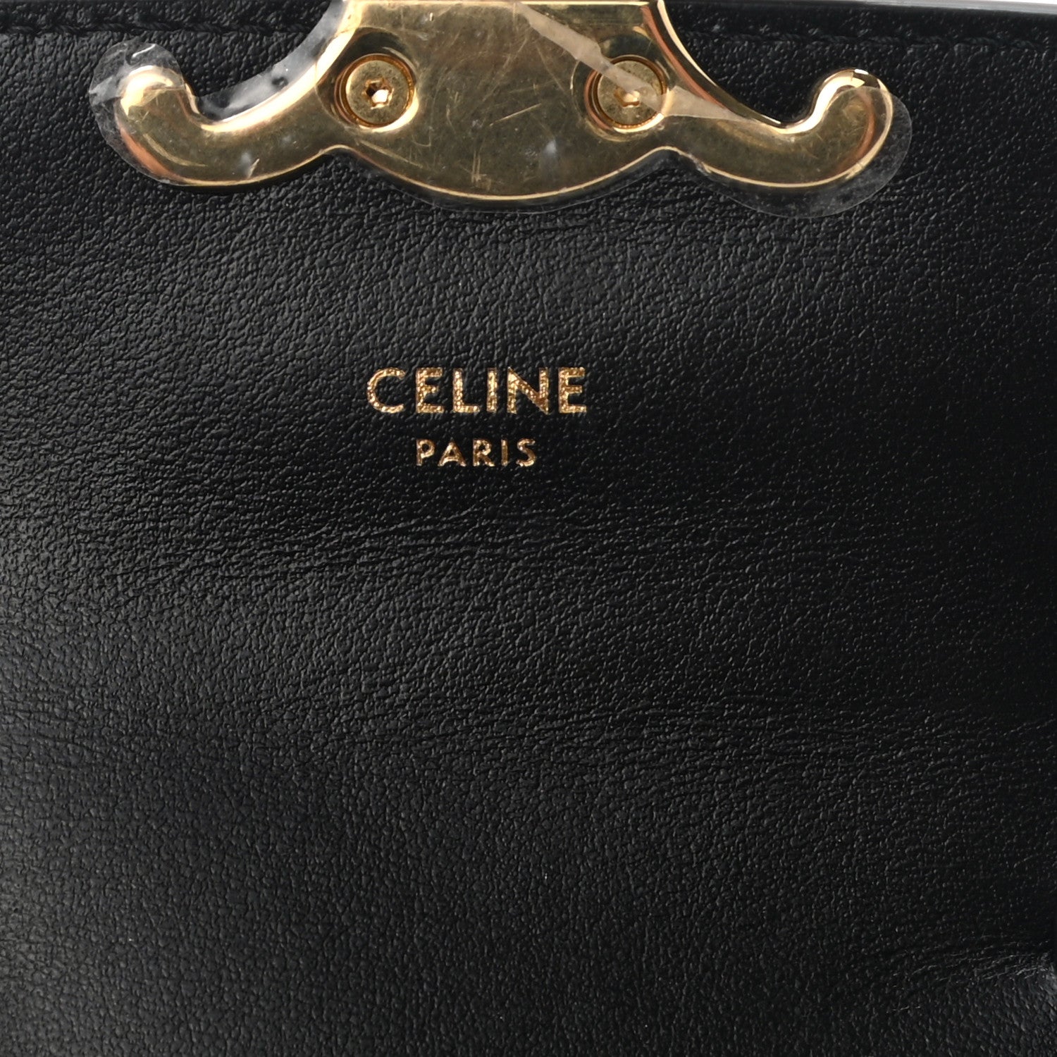 Celine Shiny Calfskin Mini Triomphe Black 4 of 11