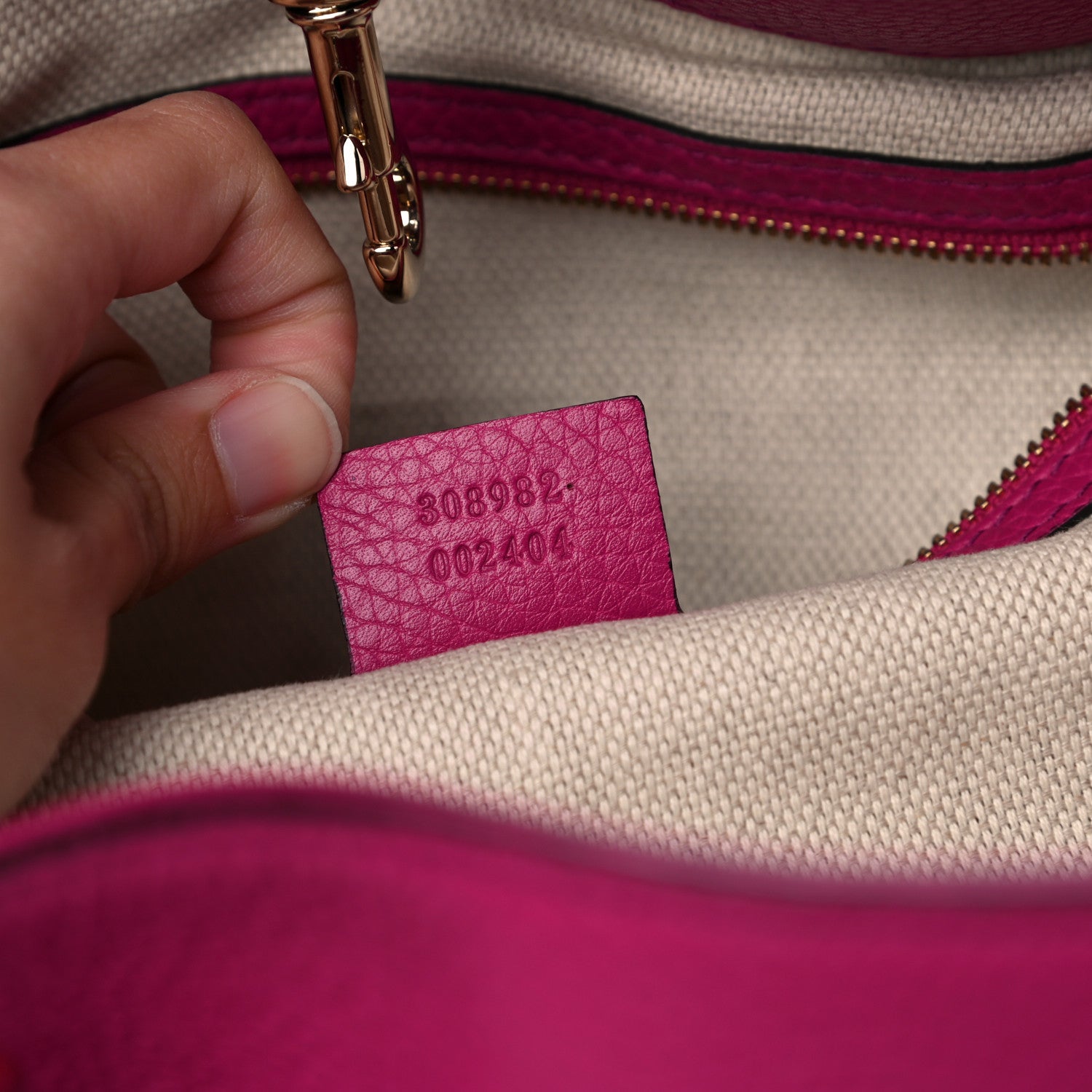 Gucci Cellarius Calfskin Medium Soho Chain Shoulder Bag Bright Bouganville 7 of 17