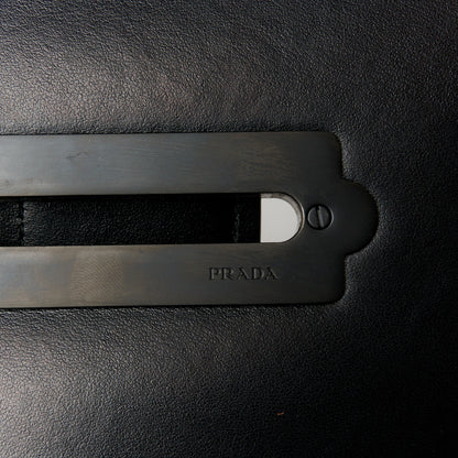 Prada City Calfskin Saffiano Cahier Bag Black 6 of 10