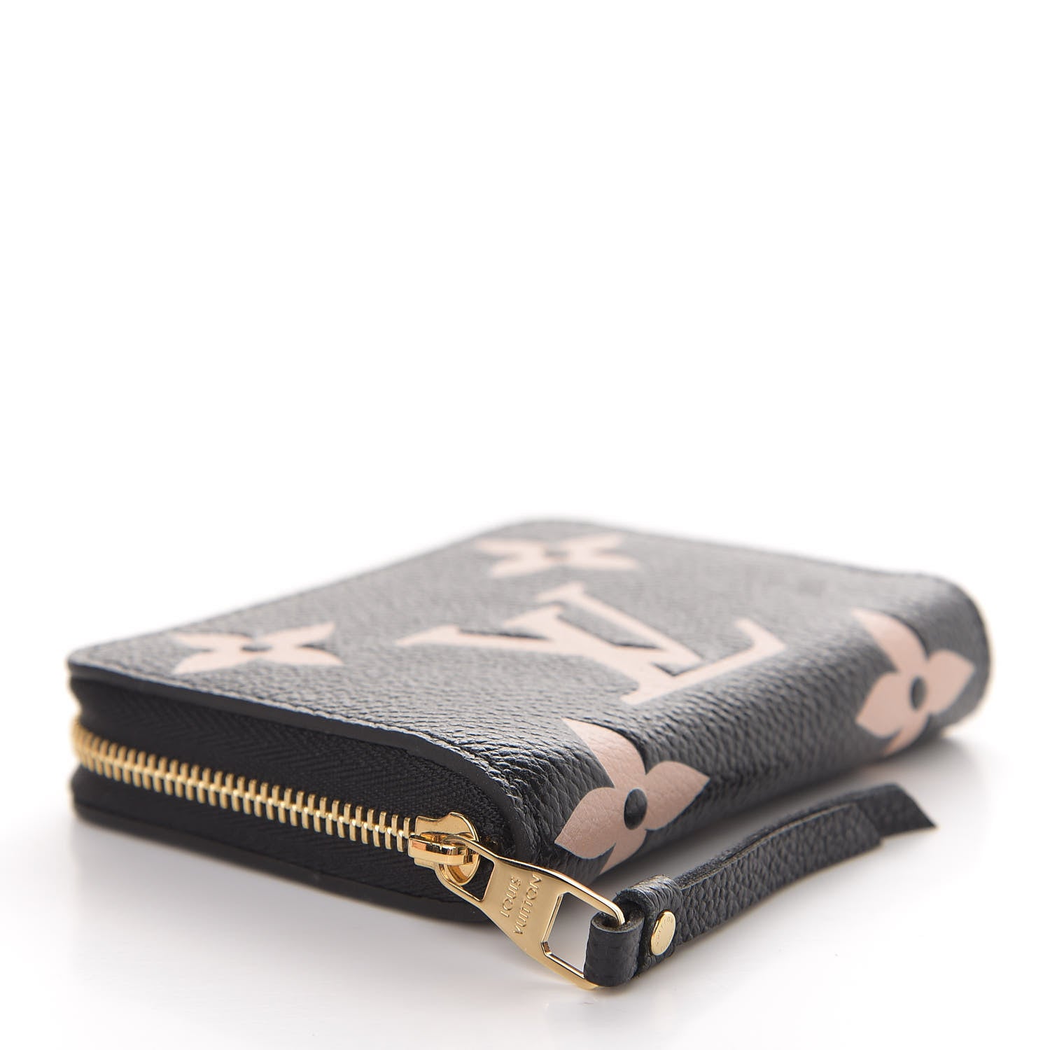 Louis Vuitton Empreinte Monogram Giant Zippy Coin Purse Black Beige 4 of 11