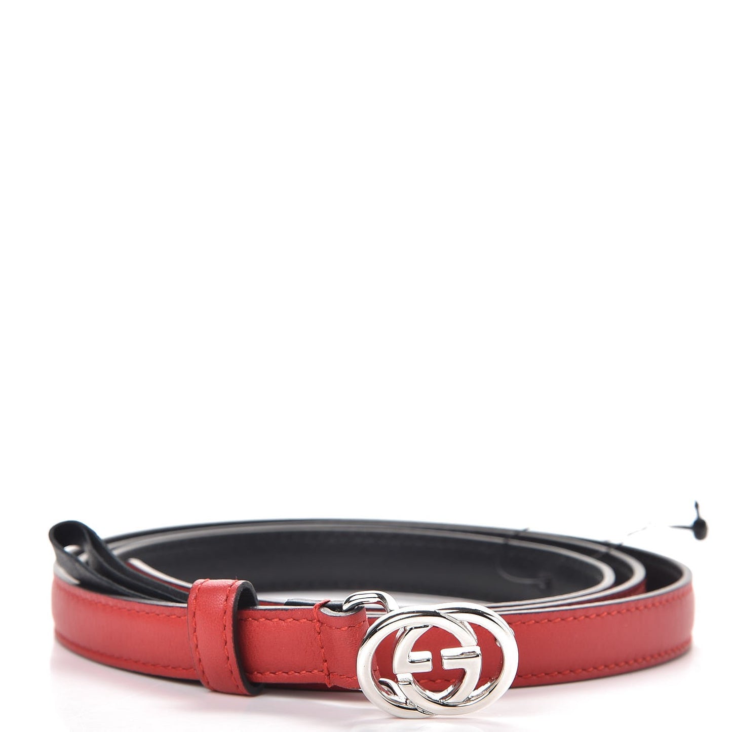 Moon Calfskin Nickel Interlocking G 20mm Belt 110 44 Tabacso