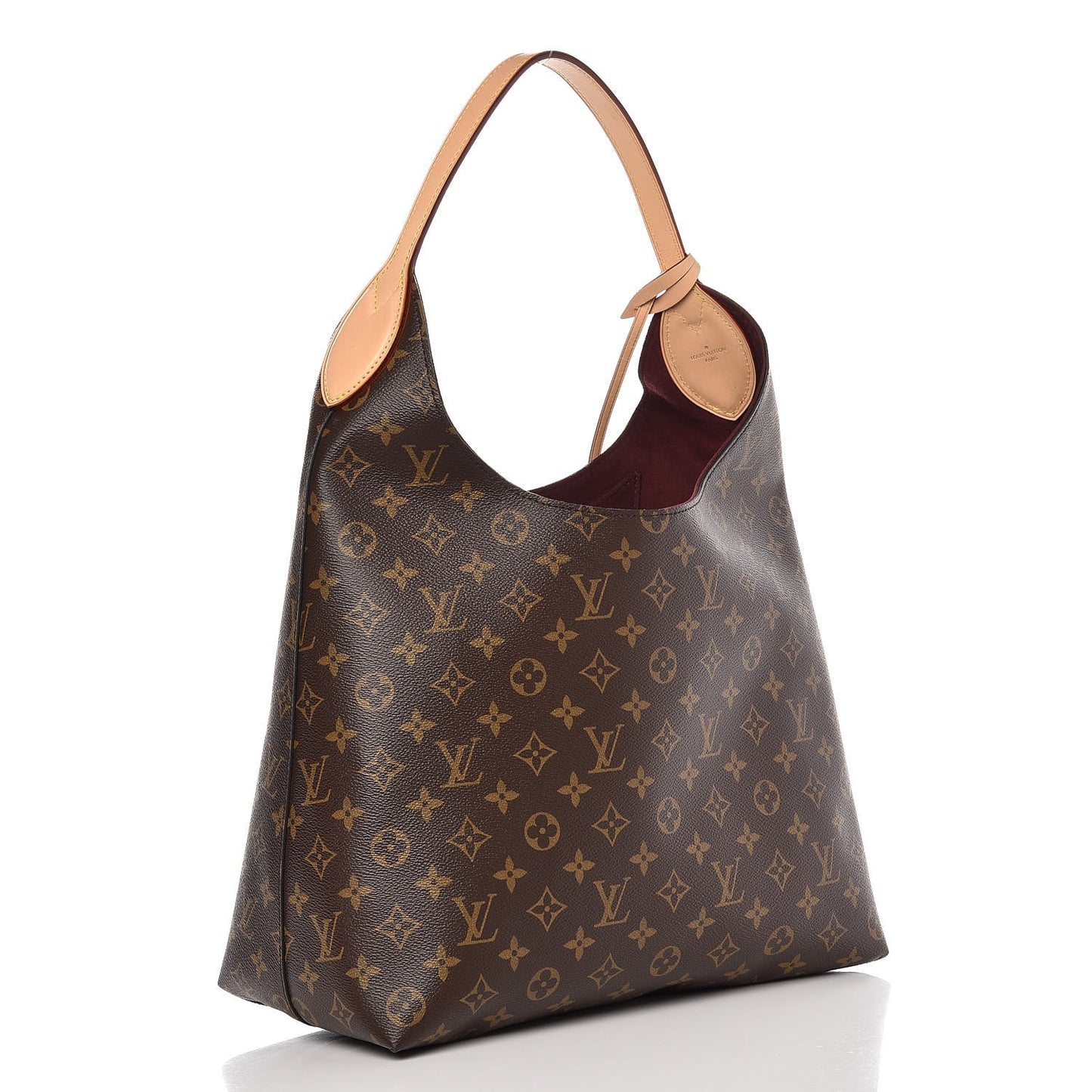 Monogram Flower Hobo Beige