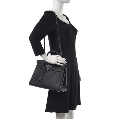 Hermes Togo Kelly Retourne 32 Black 3 of 42