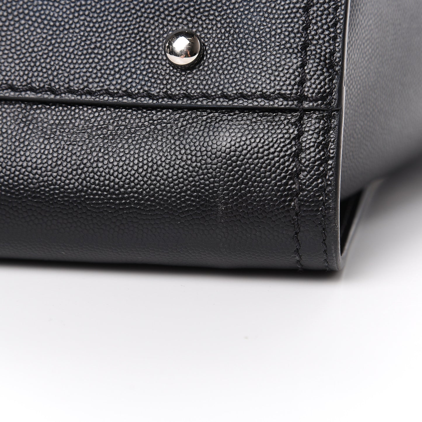 Caviar Medium Studded Deauville Tote Black