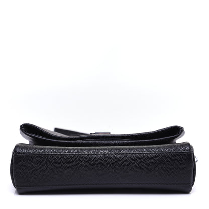 Saint Laurent Grain De Poudre Monogram Toy West Hollywood Fold-Over Bag Black 10 of 12