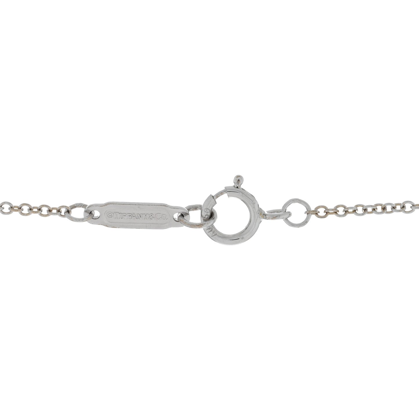 18K White Gold Diamond Atlas Pierced Key Pendant Necklace