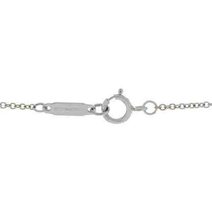 Tiffany 18K White Gold Diamond Atlas Pierced Key Pendant Necklace 4 of 4