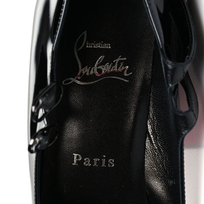 Christian Louboutin Patent Movida Jane 130 Pumps 38 Black 7 of 8