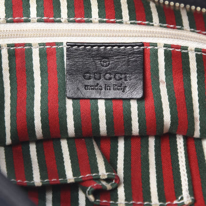 Gucci Monogram Medium New Britt Half Moon Hobo Black 6 of 20