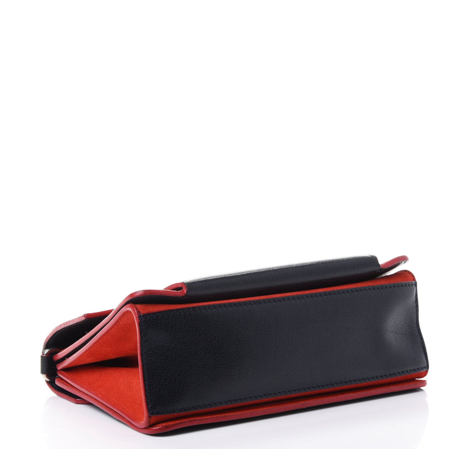 Goatskin Suede Small GV3 Shoulder Bag Blue Red