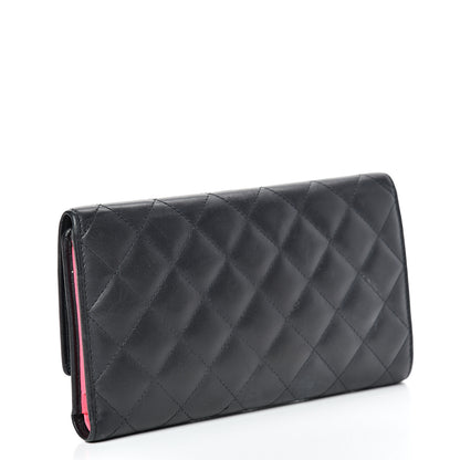 Chanel Calfskin Quilted Cambon Tri-Fold Wallet Black 2 of 16