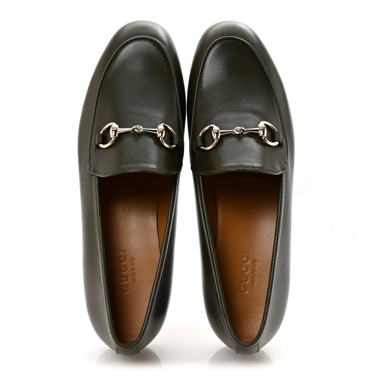 Calfskin Womens Jordaan Loafers 35.5 Luscious Green