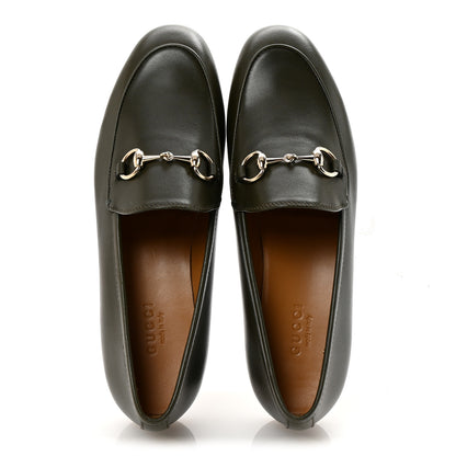 Gucci Calfskin Womens Jordaan Loafers 35.5 Luscious Green 2 of 10