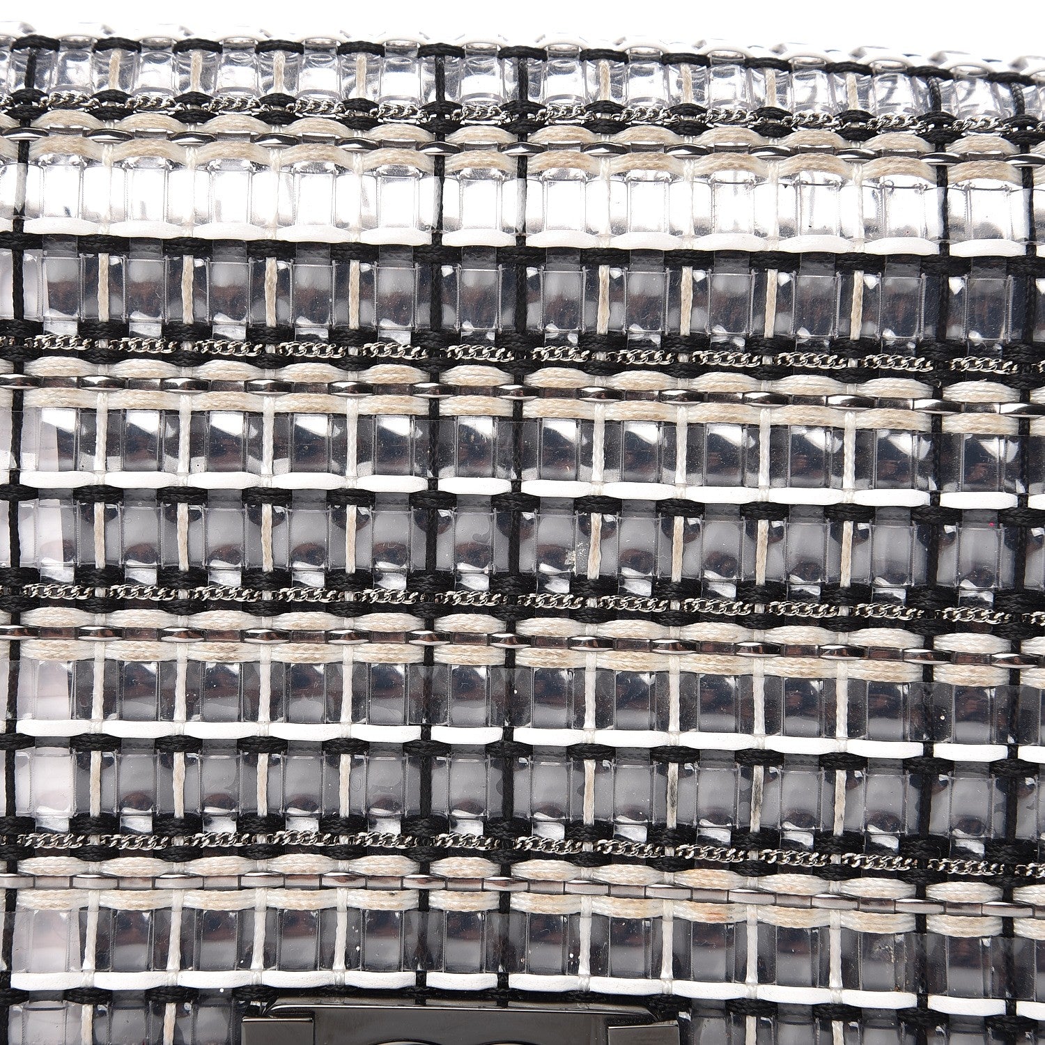 Chanel PVC Thread Woven Medium Boy Flap Black 8 of 9