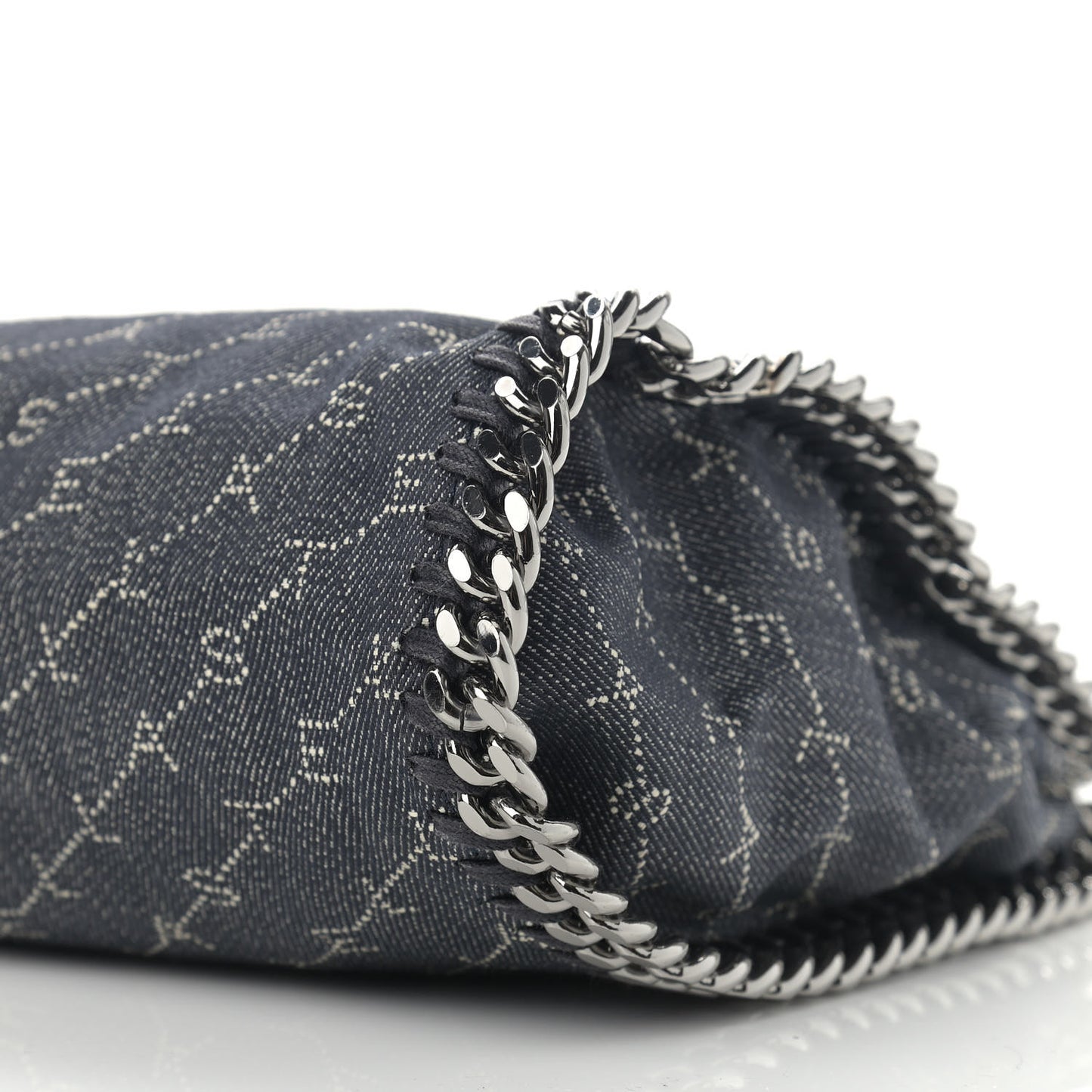 Denim Logo Falabella Tote Navy