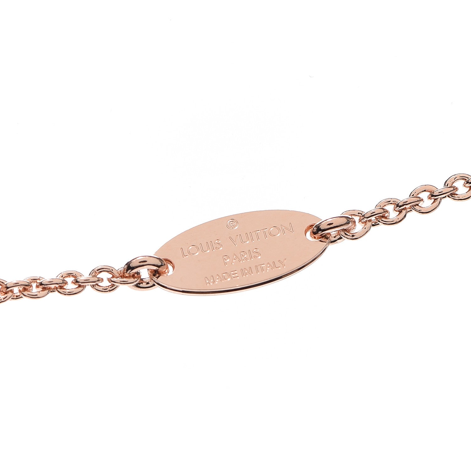 Louis Vuitton Essential V Necklace Rose Gold 4 of 5
