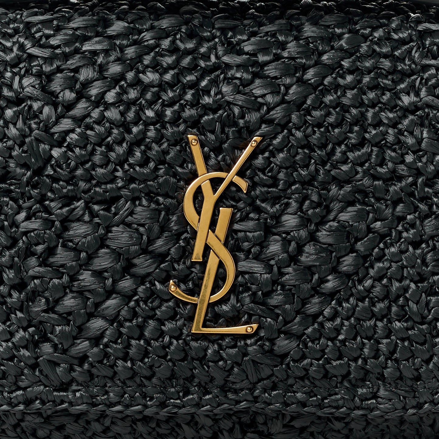 Raffia Monogram Medium Jamie Black