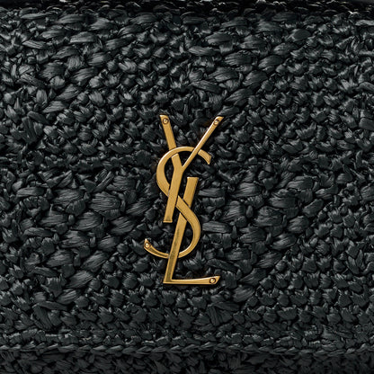 Saint Laurent Raffia Monogram Medium Jamie Black 9 of 11