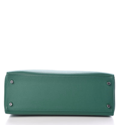 Hermes Evercolor Kelly Retourne 32 Vert Vertigo 6 of 36
