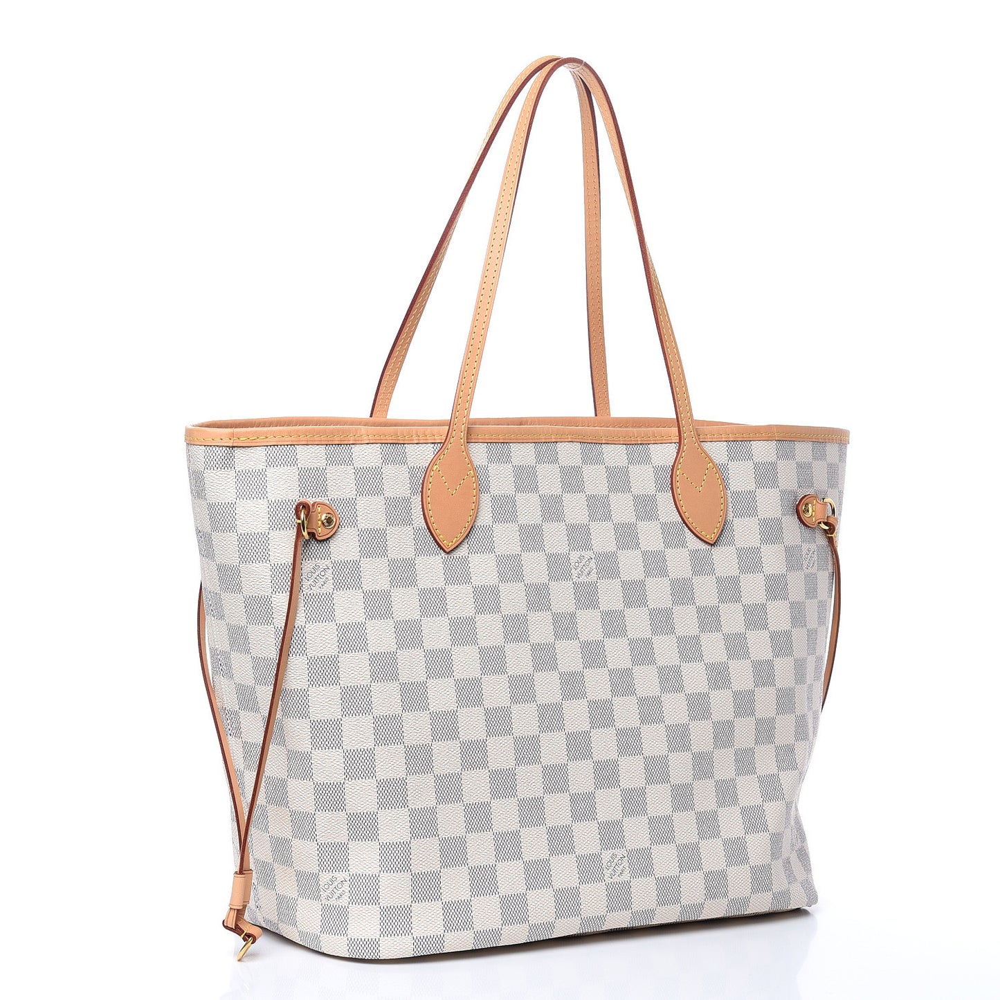 Damier Azur Neo Neverfull MM Rose Ballerine