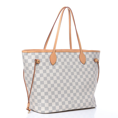 Louis Vuitton Damier Azur Neo Neverfull MM Rose Ballerine 3 of 13