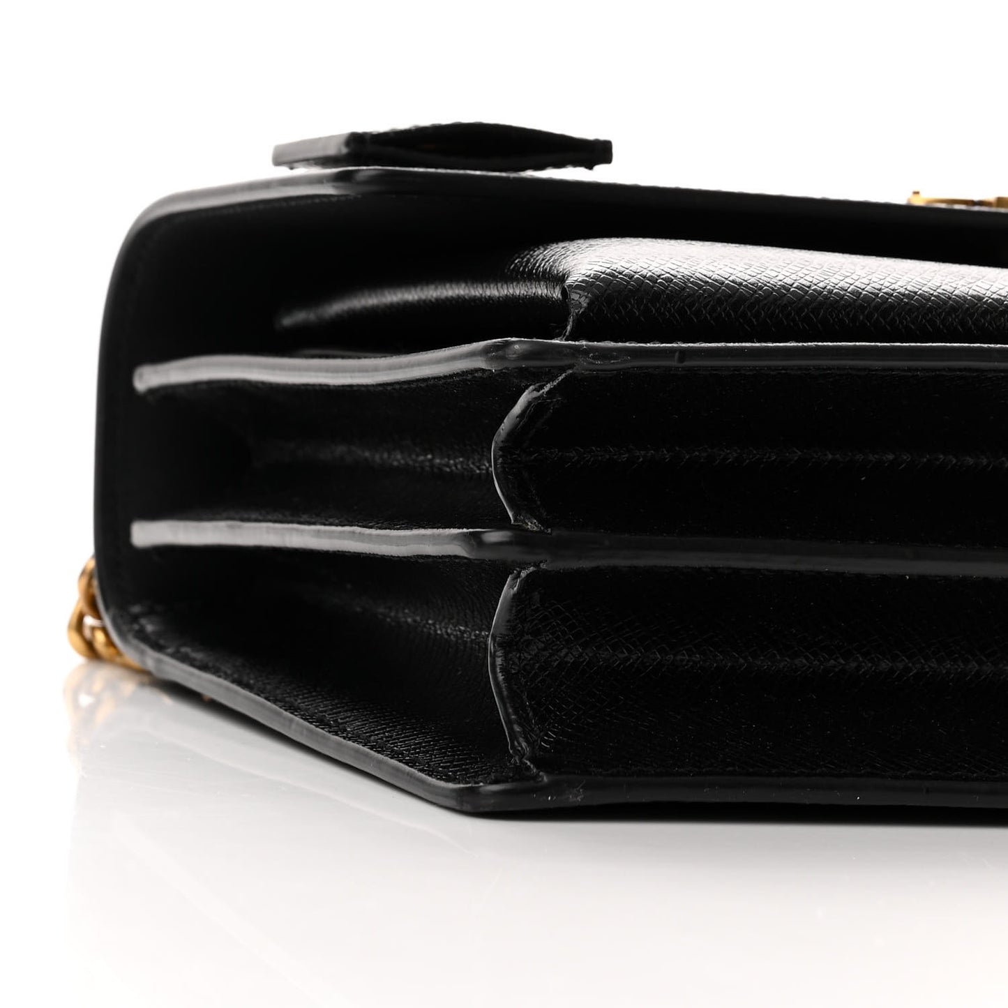 Coated Bark Calfskin Medium Monogram Sunset Black