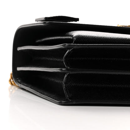 Saint Laurent Coated Bark Calfskin Medium Monogram Sunset Black 8 of 9