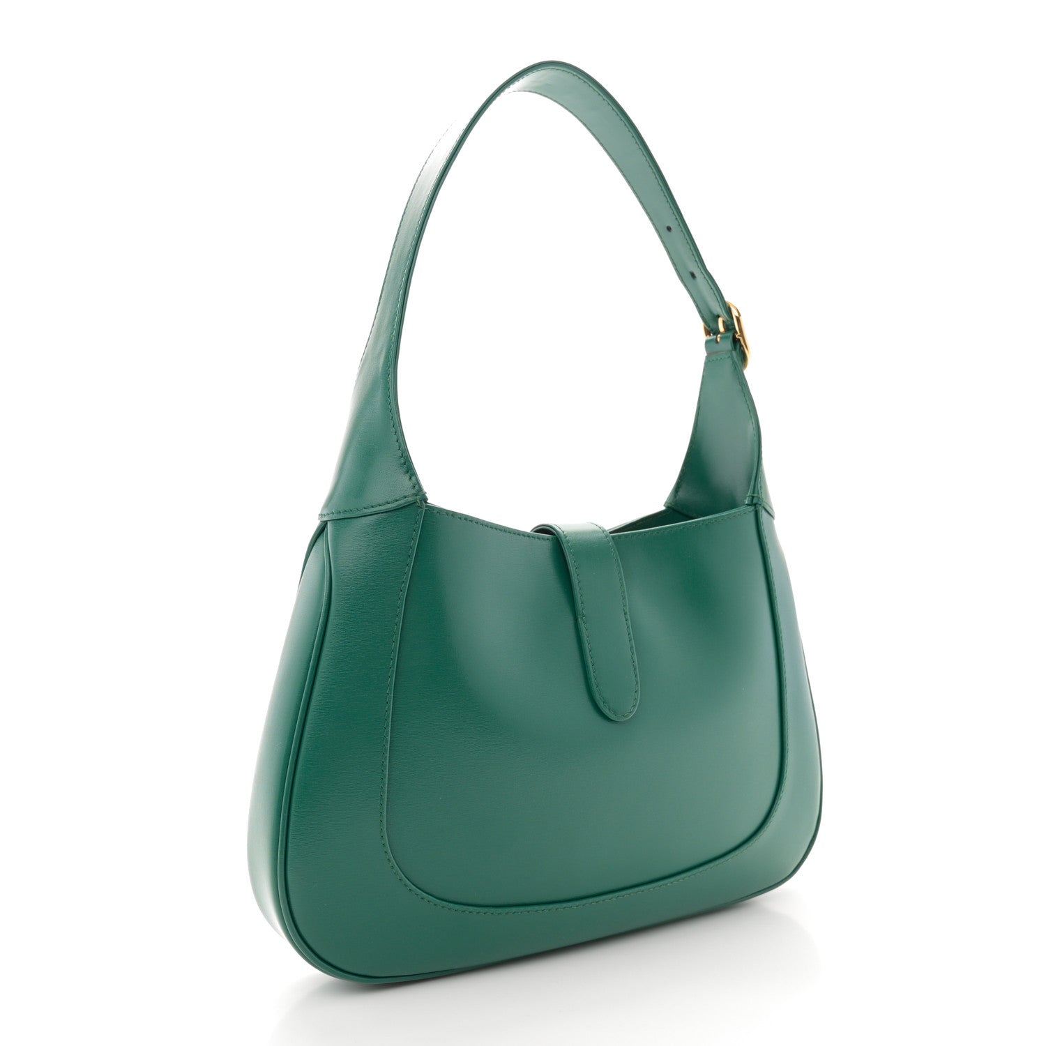Gucci Boarded Dyana Lux Calfskin Small Jackie 1961 Hobo Emerald 3 of 11