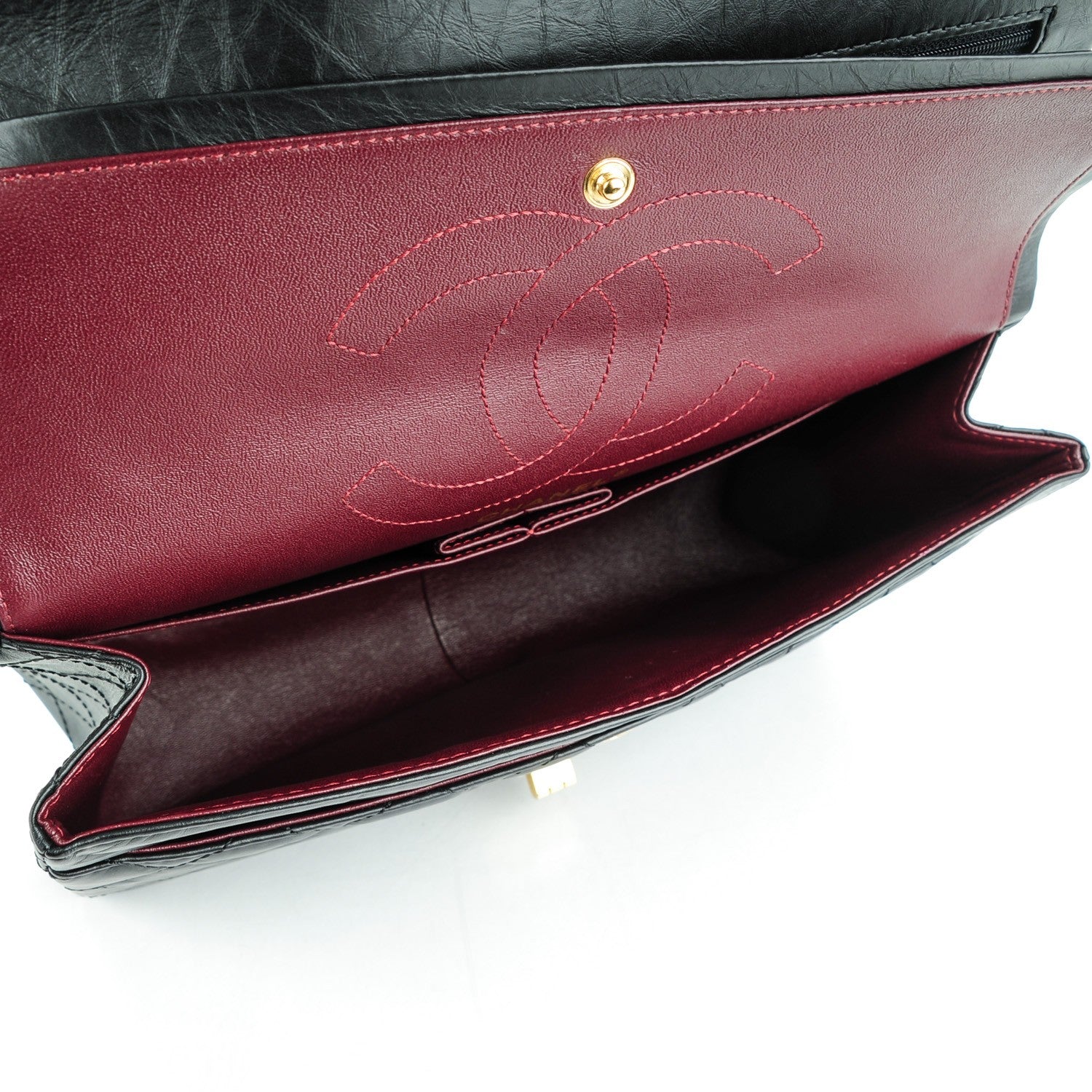 Chanel Aged Calfskin Quilted 2.55 Reissue 225 Flap Black 5 of 7