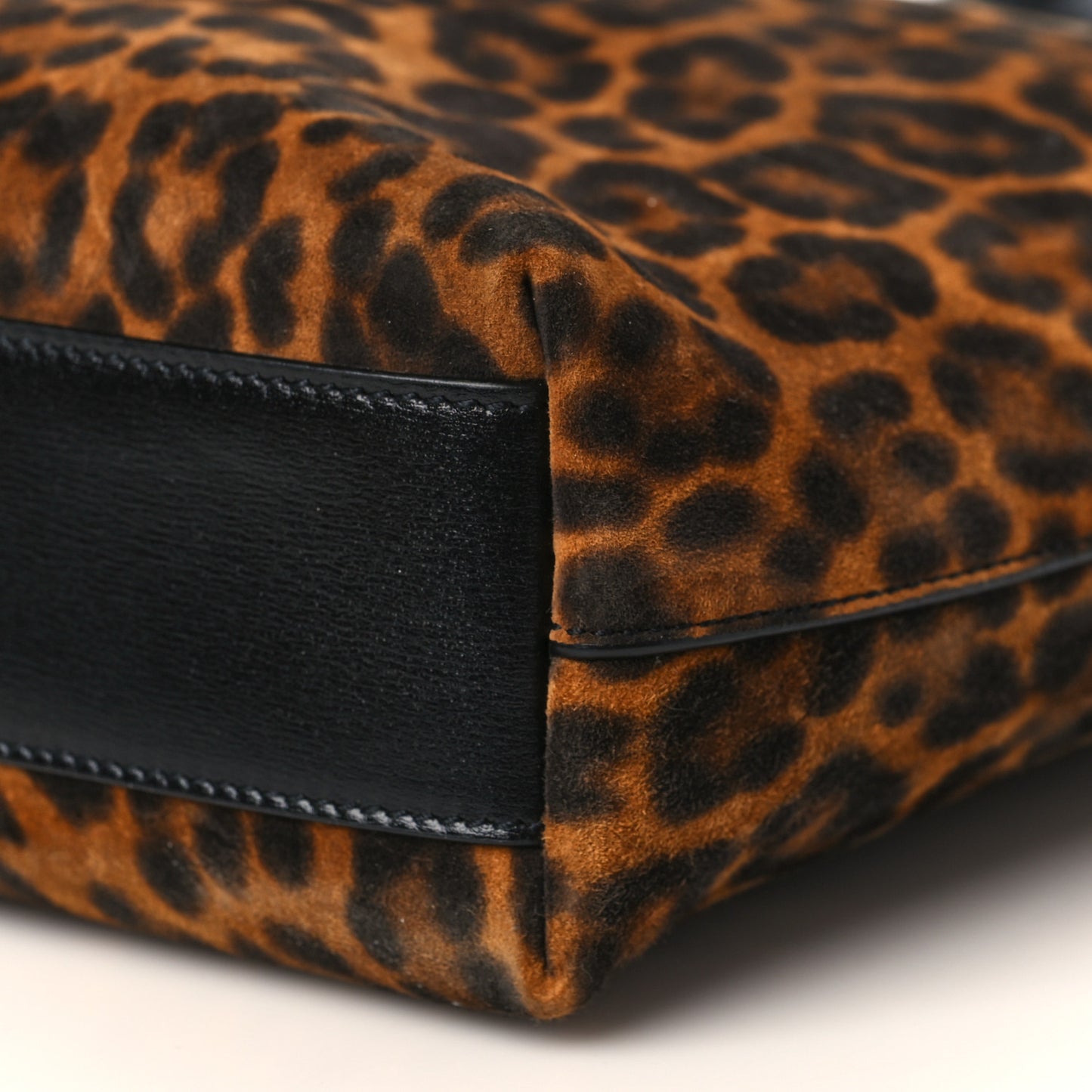 Suede Leopard Print Toy Shopping Tote Naturale