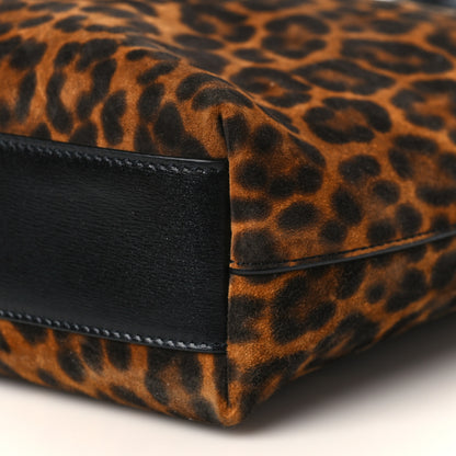 Saint Laurent Suede Leopard Print Toy Shopping Tote Naturale 9 of 9