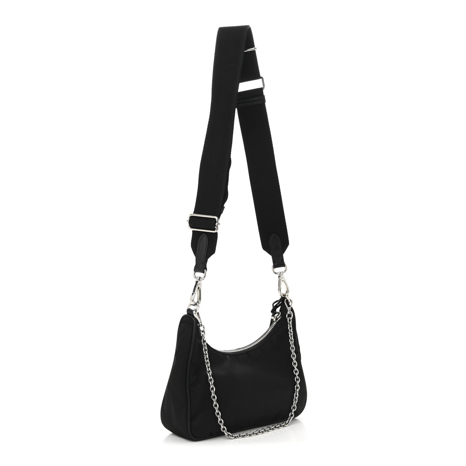 Prada Nylon Re-Edition 2005 Shoulder Bag Black 3 of 13